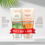 Buy VLCC Tulsi Face Wash (150 ml) + Orange Oil Face Wash Free (150 ml) - Purplle