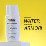 Buy DERMDOC SPF 50 1% Ceramide Complex Water Light Fluid Sunscreen (50 gm) | PA+++ | Sunblock | Lightweight | Non-Sticky I No White Cast | Non-Comedogenic - Purplle