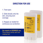 Buy DERMDOC SPF 50 1% Hyaluronic Acid Mini Sunscreen Stick (13 gm) | Sunblock | PA +++ I Dewy Finish I Easy Application I Travel Friendly | Non-Comedogenic - Purplle