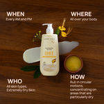 Buy Good Vibes Nourishing Glow Ghee Body Lotion with Shata Dhauta Ghrita (100 Times Washed Ghee) | 48-Hour Hydration in a Single Use | Skin Barrier Repair | Lightweight Non-Greasy Formula | Suitable for All Skin Types (400 ml) - Purplle
