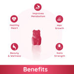 Buy Purna Gummies 5000 mcg Biotin Cranberry Gummies With Vitamin B12 For Hair skin & Nail 30 Day Pack - 30 Gummies - Purplle