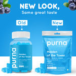 Buy Purna Gummies 5000 mcg Biotin Blueberry Gummies With Vitamin B12 For Hair skin & Nail 30 Day Pack - 30 Gummies - Purplle