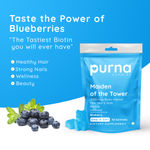 Buy Purna Gummies 5000 mcg Biotin Blueberry Gummies With Vitamin B12 For Hair skin & Nail 30 Day Pack - 30 Gummies - Purplle