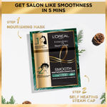 Buy L'Oreal Paris Extraordinary Oil Smooth Steam Mask (Paraben Free) 20 ml + 40 gm | Nourishing Treatment for Smooth & Straight Frizz-Free hair | With Precious Essential Oils - Purplle