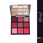 Buy Blue Heaven Bling 9 in 1 Eyeshadow Palette | Highly Pigmented and Easily Blendable Eye Makeup | Matte & Metallic Shades | Long Lasting and Lightweight | Kiss of Blush, 9 gm - Purplle
