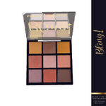 Buy Blue Heaven Bling 9 in 1 Eyeshadow Palette | Highly Pigmented and Easily Blendable Eye Makeup | Matte & Metallic Shades | Long Lasting and Lightweight | Sunset Warmth, 9 gm - Purplle