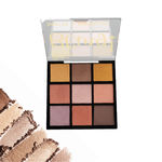 Buy Blue Heaven Bling 9 in 1 Eyeshadow Palette | Highly Pigmented and Easily Blendable Eye Makeup | Matte & Metallic Shades | Long Lasting and Lightweight | Sunset Warmth, 9 gm - Purplle