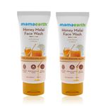 Buy Mamaearth Honey Malai Face Wash with Honey & Malai For Nourishing Glow - 100 ml - Pack of 2 - Purplle