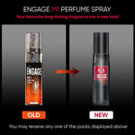 Buy Engage M1 Perfume for Men, Aromatic woody and Woody Fragrance Scent, Skin Friendly Perfume for Men Long Lasting Smell, 120 ml - Purplle