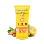 Buy Mamaearth Vitamin C Radiance Duo - Daily Glow Sunscreen (50 gm) + Daily Glow Face Serum (8 ml) Combo of 2 - Purplle