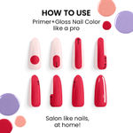 Buy Lakme 9to5 Primer + Gloss Nail Colour, Honey Love, 6 ml - Purplle