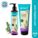Buy Pilgrim Spanish Rosemary & Biotin Anti-Hairfall Shampoo & Conditioner Combo of 2 – Hair Strengthening & Fall Control – Pack of 2 (200ml Each) Haircare Kit - Purplle