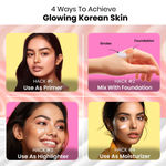 Buy Good Vibes x NY Bae Golden Glow Kit By Purplle | Bestsellers | Strobe Cream Pink Topaz (12 gm) | Peel Off Mask (50 gm) | Korean Skin | Brightening Kit. - Purplle