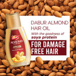 Buy Dabur Almond Hair Oil -A 500 mlA | Provides Damage Protection | Non Sticky Formula | ForAA Soft & Shiny Hair | With Almonds, Keratin Protein, Soya Protein & 10X Vitamin E - Purplle