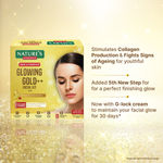 Buy Nature's Essence Glowing Gold Facial Kit, 75 gm+ G-lock cream Free 25 gm - Purplle