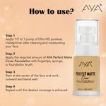 Buy AYA Eye and Face Make up Kit Combo of 2 - Perfect Matte Cover Foundation - 02 Beige(30 ml) + Waterproof Eyeliner Pen, Black (2 ml) - Purplle