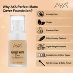Buy AYA Eye and Face Make up Kit Combo of 2 - Perfect Matte Cover Foundation - 01 Ivory(30 ml) + Waterproof Eyeliner, Black (5 ml) - Purplle