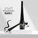 Buy AYA Eye and Face Make up Kit Combo of 2 - Perfect Matte Cover Foundation - 01 Ivory(30 ml) + Waterproof Eyeliner, Black (5 ml) - Purplle