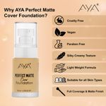 Buy AYA Eye and Face Make up Kit Combo of 2 - Perfect Matte Cover Foundation - 02 Beige(30 ml) + Waterproof Eyeliner, Black (5 ml) - Purplle