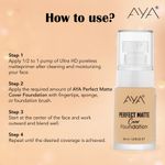 Buy AYA Eye and Face Make up Kit Combo of 2 - Perfect Matte Cover Foundation - 03 Medium Beige(30 ml) + Waterproof Eyeliner, Black (5 ml) - Purplle
