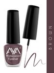 Buy AYA Eye Make up Combo of 2 - 24 Hrs Long Lasting & Waterproof Eyeliner Matte Brown (5 ml) + Waterproof Kohl Kajal Jet Black (0.28 gm) - Purplle