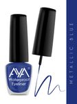 Buy AYA Eye Make up Combo of 2 - 24 Hrs Long Lasting & Waterproof Eyeliner Metallic Blue (5 ml) + Waterproof Kohl Kajal Jet Black (0.28 gm) - Purplle