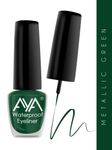 Buy AYA Eye Make up Combo of 2 - 24 Hrs Long Lasting & Waterproof Eyeliner Metallic Green (5 ml) + Waterproof Kohl Kajal Jet Black (0.28 gm) - Purplle