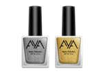 Buy AYA Nail Polish Combo Set of 2 - Silver and Golden 10 ml each - Purplle