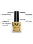 Buy AYA Nail Polish Combo Set of 2 - Black and Golden 10 ml each - Purplle