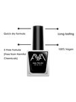 Buy AYA Nail Polish Combo Set of 2 - Black and Pink 10 ml each - Purplle