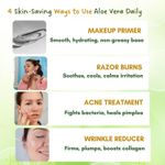 Buy Mystiq Living Pure Aloe Vera Gel (200 gm) Aloevera Gel For Face, Clear Gel, For Skin & Hair, Multipurpose Gel, Moisturizing Aloe Vera Gel, Acne Scar Gel - Purplle
