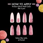 Buy Lakme Glitterati Collection Nail Paint Blushing Pink 6 ml - Purplle