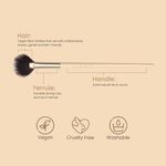 Buy Milagro Beauty Fan Brush 08, Makeup Brush for Highlighting, Shimmer, Bronzer, and Blush Powder Application, 1 pc - Purplle