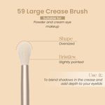 Buy Milagro Beauty Eye Brush 59, For liquid Highlighter Powder & Cream Blending, 1 pc - Purplle