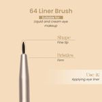 Buy Milagro Beauty Gel & Liquid Eyeliner Brush 64, For Defining & Applying Eyeliner, 1 pc - Purplle