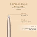 Buy Milagro Beauty Eye Blending Brush 56, For Eyeshadow Highlighting, Powder & Cream Blending, 1 pc - Purplle