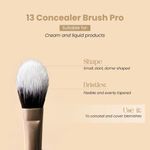 Buy Milagro Beauty Concealer Brush 13, For Cream & Liquid Foundation Application, 1 pc - Purplle