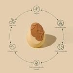Buy Milagro Beauty Cotton Beauty Blender Sponge, Latex-Free | Soft Makeup Sponge For Liquid/Creams/Powder Foundation, With Egg Case | Easy To Clean, Reusable | Natural & Dewy Finish | Slant Edge Shape, 1 pc - Purplle