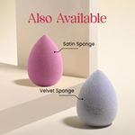 Buy Milagro Beauty Cotton Beauty Blender Sponge, Latex-Free | Soft Makeup Sponge For Liquid/Creams/Powder Foundation, With Egg Case | Easy To Clean, Reusable | Natural & Dewy Finish | Slant Edge Shape, 1 pc - Purplle