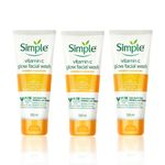Buy Simple Protect N Glow Vitamin C Glow Facial Wash 100 ml (Pack of 3) - Purplle