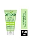 Buy Simple Kind To Skin Refreshing Face Wash (150 ml) |+ Protecting Light Moisturiser SPF 15 (125 ml) - Purplle