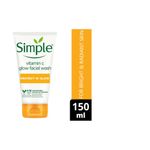 Buy Simple Protect N Glow Vitamin C Facial Wash (150 ml) + Protect N Glow Vitamin C Moisturising Glow Gel (40 gm) - Purplle