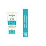 Buy Simple Daily Skin Detox Purifying Facial Wash 150 ml + Daily Skin Detox Ultra-Light Liquid Moisturiser 60 ml - Purplle