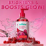 Buy mCaffeine Brightening Body Wash- 5% Niacinamide & Vit C Rich Raspberry Boosts Glow | 5% Glycerin Softens | Fruity Shower Gel For Women & Men- 300 ml - Purplle