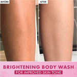 Buy mCaffeine Brightening Body Wash- 5% Niacinamide & Vit C Rich Raspberry Boosts Glow | 5% Glycerin Softens | Fruity Shower Gel For Women & Men- 300 ml - Purplle