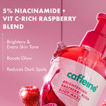 Buy mCaffeine Brightening Body Wash- 5% Niacinamide & Vit C Rich Raspberry Boosts Glow | 5% Glycerin Softens | Fruity Shower Gel For Women & Men- 300 ml - Purplle