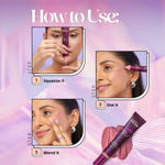 Buy Hilary Rhoda Quick Cream Blush | Highly Pigmented & Dewy Finish | Buildable Coverage | Weightless & Easy to Apply | 20 ml (Pink Passion- Shade 6) - Purplle