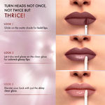 Buy Lakme 9 to 5 Double Duty Matte to Glass Liquid Lip - Sweet Praline, 7.6 ml - Purplle