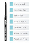 Buy AYA Eye Make up Combo - 24 Hrs Long Lasting & Waterproof Eyeliner Metallic Pink (5 ml) + Waterproof Kohl Kajal Jet Black (0.28 gm) Combo of 2 - Purplle