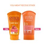Buy Lotus Herbals Safe Sun Sunscreen Cream| SPF 20 | PA+ | Sweat & Waterproof | Non-Greasy | 100 gm - Purplle
